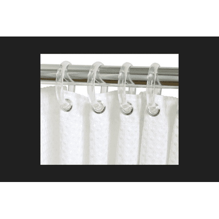 Zenna Home Clear Shower Curtain Rings Plastic 12 Pk Walmart Com