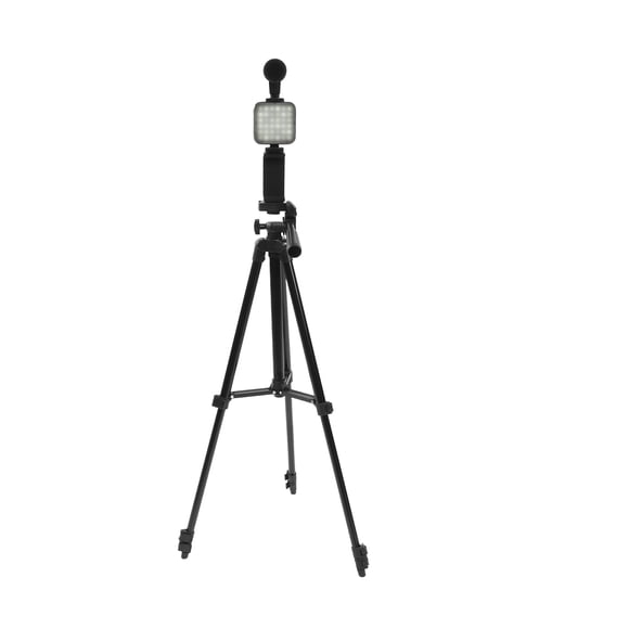 Kit de Vlogging ANGGREK Smartphone Video Con Micrófono Trípode Luz LED