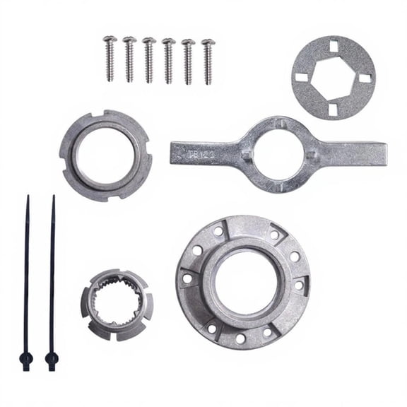 W10324651 Universals Metal Washer Basket Hub Repair Set With TB123A Installation Tools Wrench for Most Washing Machine
