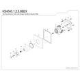 thumbnail image 3 of Kingston Brass KS4041BEX Essex Single-Handle Six-Way Diverter Valve with Square Trim Kit, Polished Chrome, 3 of 4