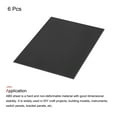 thumbnail image 3 of Uxcell Black ABS Plastic Sheet 16x12x0.06inch for Building Model, DIY Crafts, Panel, 6pcs, 3 of 6
