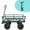 Green, variant on Kumix 600 Lbs Steel Garden Cart, Heavy Duty Garden Wagon Cart Pullable on Wheels, Metal Yard Utility Wagon Carts with 10" All Terrain Tires, Mesh Removable Sides and 180°Rotating Handle, Black&Yellow