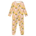 thumbnail image 5 of DISNIMO Lemon Flowers Pajama Set with Pockets Pajamas Set Cute Pjs for Girls 3-4 Years Old Pj Set 2 Pack for Kids Sleepwear Set Girls Long Sleeve Pajamas for Boys Pajamas, 5 of 7