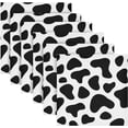 thumbnail image 6 of Dreamtimes Black White Cow Pattern Cloth Napkins Set of 6,Reusable Washable Polyester Dinner Table Napkins for Kitchen,Dining,Restaurant,Party Decoration, 6 of 7