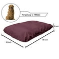 thumbnail image 2 of Oriental Pet Bed, Tulip Flower and Leaves Curlicue Vintage Ornamental Illustration, Chew Resistant Pad for Dogs and Cats Cushion with Removable Cover, 24" x 39", Dried Rose Pale Maroon, by Ambesonne, 2 of 4