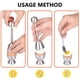 thumbnail image 5 of Egg Cracker Topper Cutter Set para huevos cocidos suaves Separador de removedor de cáscara de acero inoxidable Incluye 2 hueveras, 2 cucharas, 1 cortador de Topper Adepaton 2033562, 5 of 8