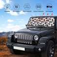thumbnail image 4 of Disketp Windshield Sun Shade, Car Sun Shade for Front Window Daisies Flowers Sunshades Sun Visor Protector Blocks UV Rays Foldable, 4 of 5