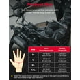 thumbnail image 5 of Kemimoto Motorcycle Gloves for Men, Full Finger Hard Knuckle Rainproof Winter Motorcycle Gloves with Non-Slip Palm Touch Screen for Racing, Riding, Hiking, Cycling, Snowmobile, Black,XL, 5 of 9