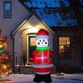 thumbnail image 5 of Tackview Muñeco de nieve inflable navideño de 7 pies, muñeco de nieve de Navidad, decoración de patio, decoraciones navideñas para exteriores, luces LED incorporadas, estacas para el patio, césped, ja, 5 of 5