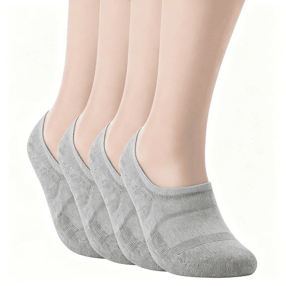 TELOLY No Show Socks Wide Toe Box for Health Bunion Unisex Size S to X-Large Cotton Cushion Footies Wide Toe Box Socks