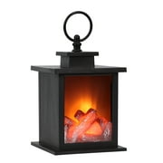Angle View: NYASAYFireplace Lantern - 6 Hours Timer Super Bright Portable Lighted Fireplace