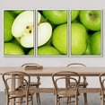 thumbnail image 3 of wall26 Framed Canvas Print Wall Art Set Green Granny Smith Apple Collage Fruit Dessert Photography Realism Contemporary Scenic Colorful Multicolor for Living Room, Bedroom, Office - 24"x36", 3 of 5