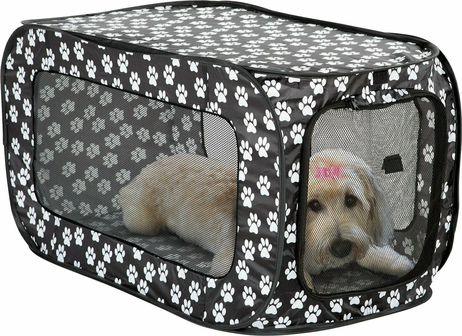 Frisky Friends Folding Soft Dog Crate Pet Kennel Crate