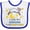 White and Royal, variant on Inktastic I Love My Grandma to the Moon and Back Cute Sheep Boys or Girls Baby Bib