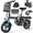 T1Plas-Black-24MPH, variant on 14 Inch Folding Electric Bicycle, 400W Adult Electric Bicycle, 48V 10.4Ah,Top Speed 19.9 Mph, Dual Disc Brake Safety System, 3-Speed Riding, Front Fork With Shock Absorption, Black