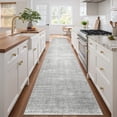 thumbnail image 4 of Roxstand Washable Runner Rug 2x12, Lightweight Striped Non Slip Hallway Runners, Stain Resistant Kitchen Runner Rugs(2'x12', Grey), 4 of 11