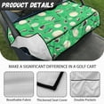 thumbnail image 6 of Renewold Golf Cart Seat Protector Sweat Absorption Comfort Seat Towel Blanket with Pockets Universal Fits for 2 Person Club Car, 52" x 32", Golf Ball Club Green, 6 of 7