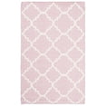 thumbnail image 2 of Safavieh Dhurries Brad Geometric Area Rug, Pink/Ivory, 3' x 5', 2 of 6