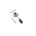 thumbnail image 3 of Stainless Steel Coffee Measuring Spoon with Walnut Handle - 15ml & 30ml Scoops for Coffee, Tea, Baking, and Milk Powder, 3 of 6