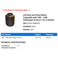 thumbnail image 2 of Left Rack and Pinion Bellow - Compatible with 1985 - 1988 Volkswagen Scirocco 1.8L 4-Cylinder 1986 1987, 2 of 2