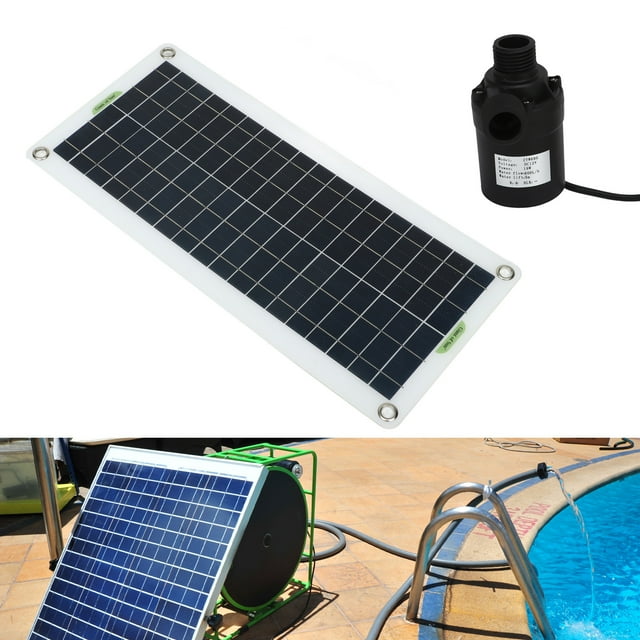 Solar Water Pump Kit, 30W Panel Solar RV Water Pump Easy To Install for Camping