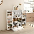 Yusong Kitchen Pantry Storage Cupboard with Doors and 6
