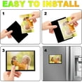 thumbnail image 4 of shiyou-Black Magnetic Picture Frame 4X6 for Refrigerator,Photo Magnets Sleeves, 4 of 4