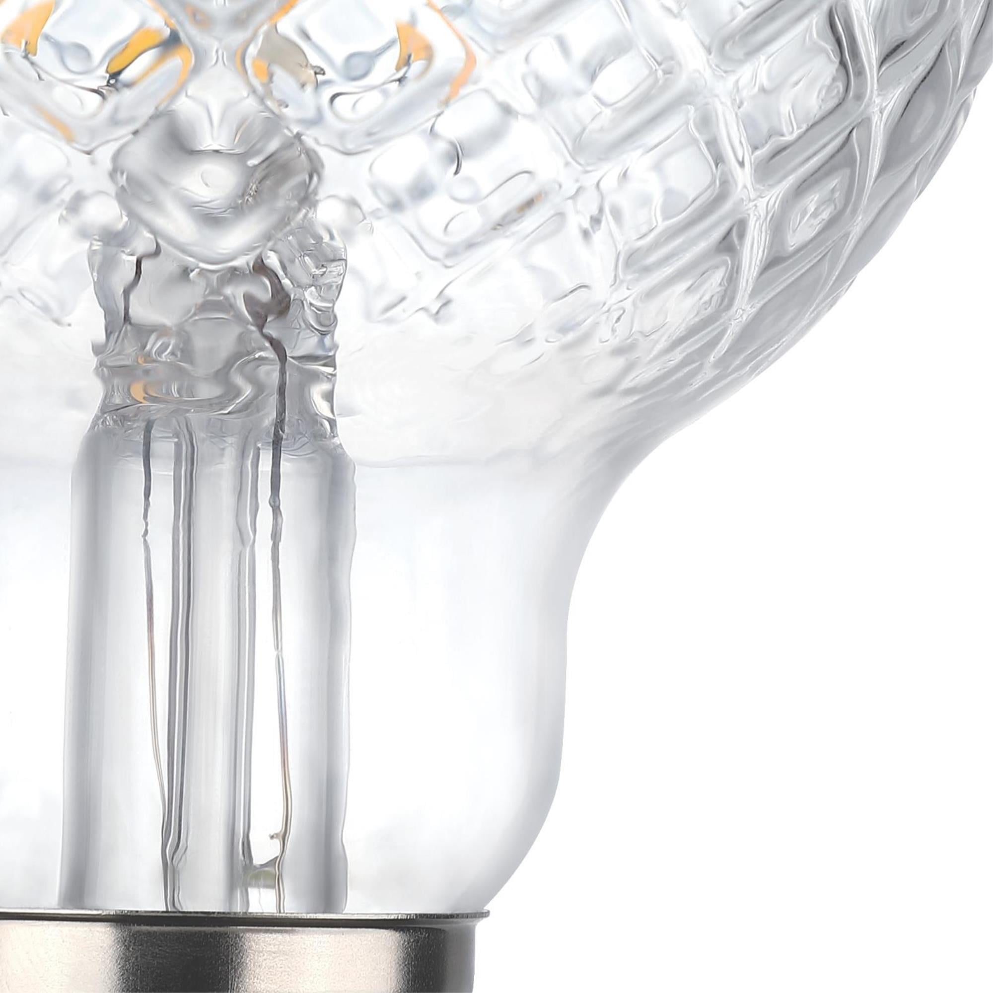 Westinghouse Lighting 5.5 Watt Cut Glass G25 Dimmable Clear Filament LED Light Bulbs (6-Pack)