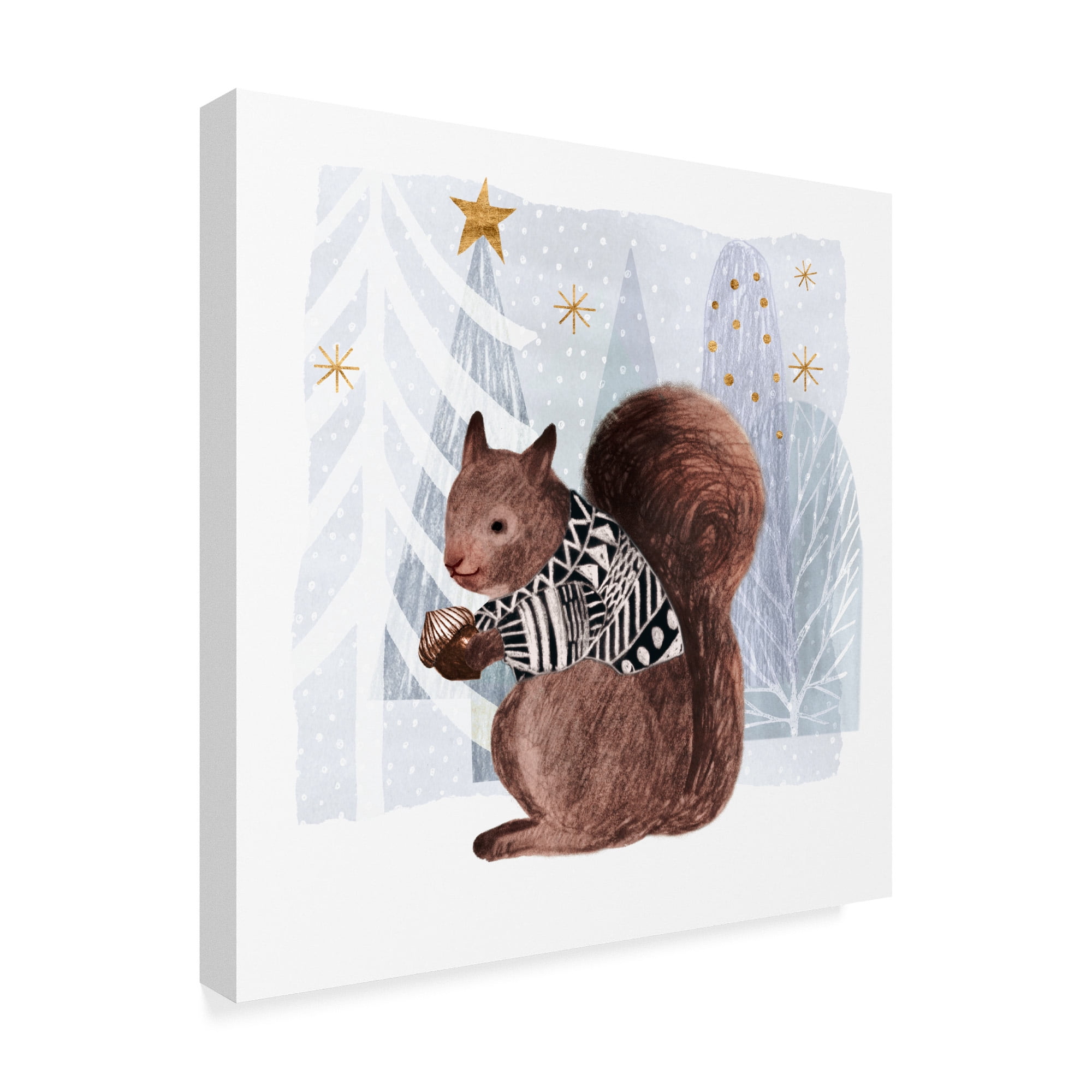 Trademark Fine Art 'Cozy Woodland Animal II' Canvas Art by Victoria Borges