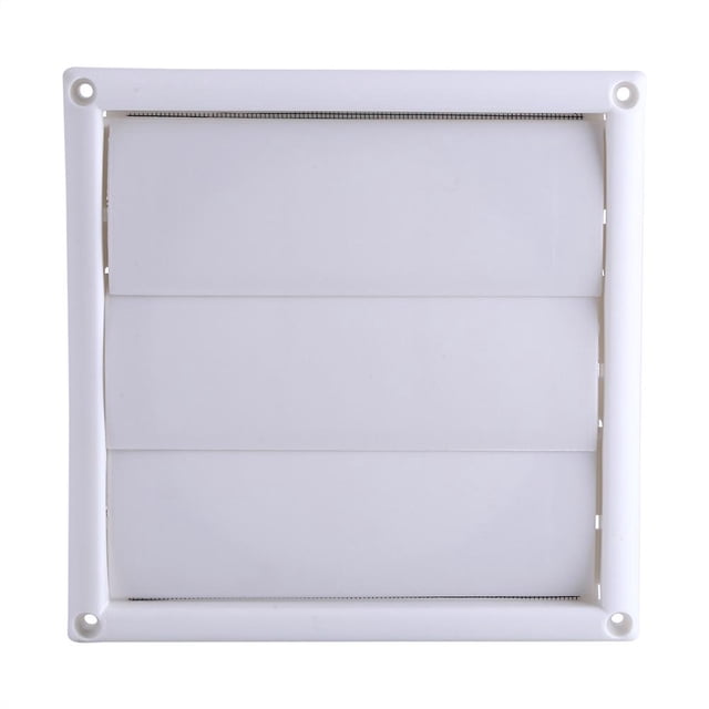 Spptty 1 Pce Grille de Ventilation en Plastique 3 Rabats Conduit Mural avec Filet Nouveau, Grille de Ventilation Murale, Grille de Ventilation en Plastique