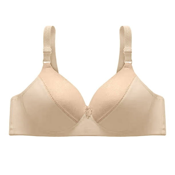 Gibobby Sujetadores para mujer Mujeres Blissful Benefits Bra Wire Push Up completa Smoothing Everyday Bra Comfort Flex Fit T Shirt Bras(Caqui,36)