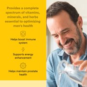 Natural Factors Mens MultiStart Daily Multivitamin, Nutritional Support for Immune Health and Energy, 120 Tablets