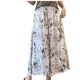 thumbnail image 3 of Pantalones de Mujer Casual Silk Printed Loose Wide Leg Pantalones Recortados de Poliéster, Pantalones Casuales para Uso Diario Y Al Aire Libre, 3 of 4