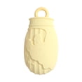 thumbnail image 4 of Bolsa de agua caliente de silicona con funda Bolsa de agua caliente portátil para niños Mujeres Gran regalo Calentador de pies de dibujos animados Beige, 4 of 8