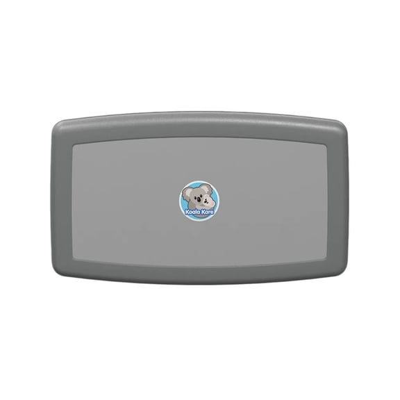 Koala Kare Products Baby Changing Station Wall Horizontal Mount, Gray