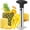 Black, variant on Pineapple Corer and Slicer Tool - Pineapple  with  Serrated Tips - Easy to Use & Clean - Stainless Steel Core Remover for Pineapple - Slice and Core Fruits with Ease(Yellow)