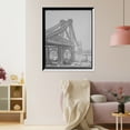 thumbnail image 3 of Historic Framed Print, [New East River bridge (Williamsburg Bridge) from Brooklyn, New York, N.Y.], 17-7/8" x 21-7/8", 3 of 9