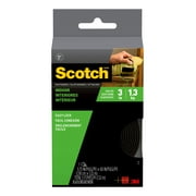Scotch Indoor Fasteners, 0.75 in x 5 ft, Black, 1 Set of Strips