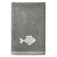 thumbnail image 3 of Authentic Hotel and Spa  Turkish Cotton Figi 3PC Embellished Towel Set Charcoal, 3 of 5