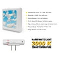 thumbnail image 2 of Plug in Dimmable LED Night Light with Dusk to Dawn Auto Sensor, Adjustable Brightness, Warm Light, Auto On/Off Nightlight for Bathroom, Hallway, Nursery, Bedrooms - Clouds, 2 of 7