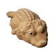 thumbnail image 4 of Estatua de cocodrilo hecha a mano, pequeña mascota de té, adorno, figura de cocodrilo en miniatura Marrón, 4 of 9