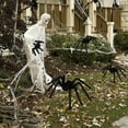 thumbnail image 6 of Ayieyill 5 Pcs Giant Spider Halloween Decorations Outdoor, Scary Hairy Spiders for Halloween Yard Decorations, Haunted House Props, 6 of 7