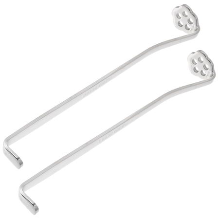 DRAFIDEEP 2Pcs Stainless Steel Manual Lemon Juicers for Kitchen Use Silver Fruit Press Tools