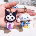 thumbnail image 2 of Llavero Kawaii de Hello Kitty Sanrio para niño y niña, llaveros de dibujos animados de Anime, Melody Kuromi Cinnamoroll, colgante de muñeca, llavero de coche de juguete lindo, regalos Fivean unisex, 2 of 2