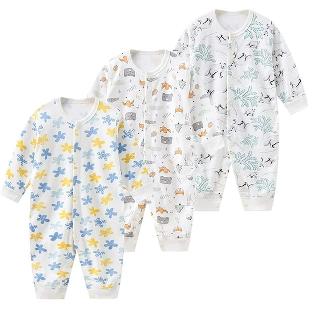 Pyjama bébé fille animaux adorables (Du 6 mois au 24 mois)