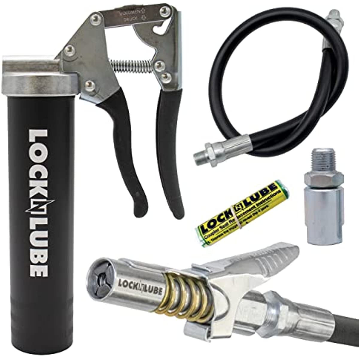 EasyPrime PistolGrip Grease Gun. Includes Our Patented Grease Coupler