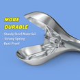 thumbnail image 3 of nipocaio 2 Pack Chip Clips, Utility Steel Clips, Bag Clips, Food Clips, Paper Clips, Air Tight Seal Grip, for Food Packages, Kitchen Storage, Office, 3 Inch, 3 of 5