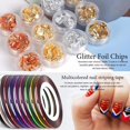 thumbnail image 5 of Nail Pen Designer, Stamp Nail Art Tool con 15 pinceles para pintar uñas, herramienta para puntear uñas, lámina para uñas, cinta de manicura, diamantes de imitación de colores para uñas, 5 of 5