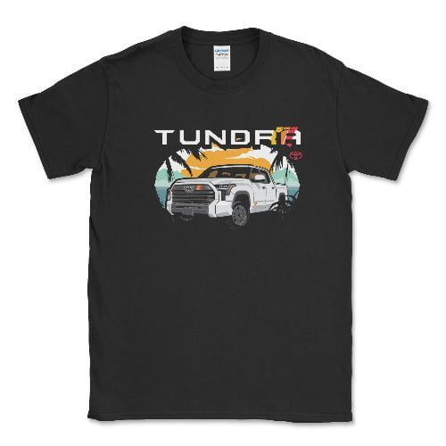 Toyota Men's Big and Tall Tundra Pick-Up Truck Beach Tee
