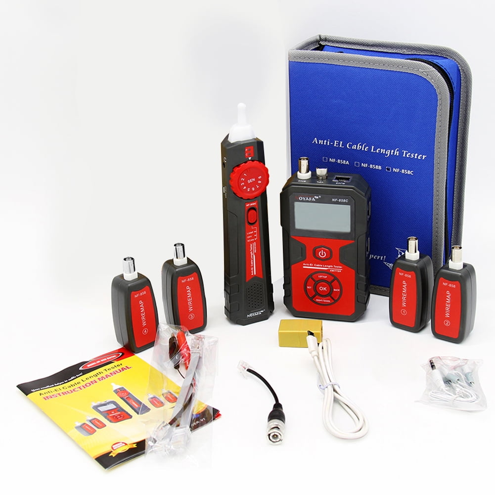 Precision Measurement Cable Line Locator Portable Wire Tracker Cable Tester Finder Network Cable Testing RJ11 RJ45 BNC Cable Line NOYAFA NF-858C Precision Measurement Cable Line Locator Portable Wire Tracker Cable Tester Finder Network Cable Testing RJ11 RJ45 BNC Cable Line NOYAFA NF-858C